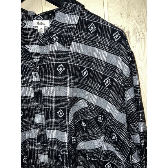 3X Flannel Shirt Plaid Southwest Country Western Top Beefy 100% Cotton NEW - Picture 4 of 8